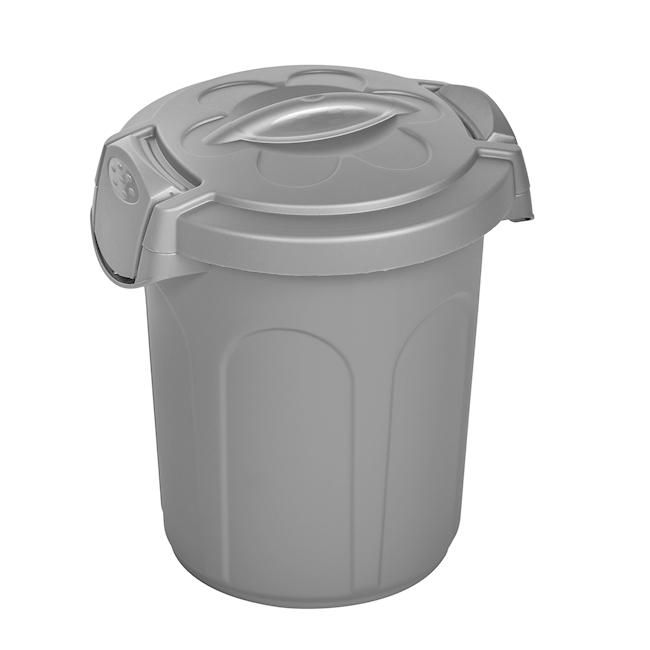 Universal ton 8 lt PP silvergrey